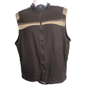Nike Golf Vest Windbreaker Men's L Black Sleeveless Jacket/ Vest Pockets‎ NWT